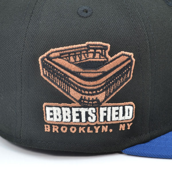 Brooklyn Dodgers EBBETS FIELD Exclusive New Era 59Fifty Fitted Hat - Black/Royal