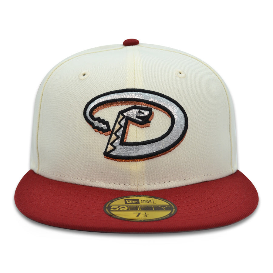 Arizona Diamondbacks "AFA DIA" Exclusive New Era 59Fifty Fitted Hat - Chrome/H Red