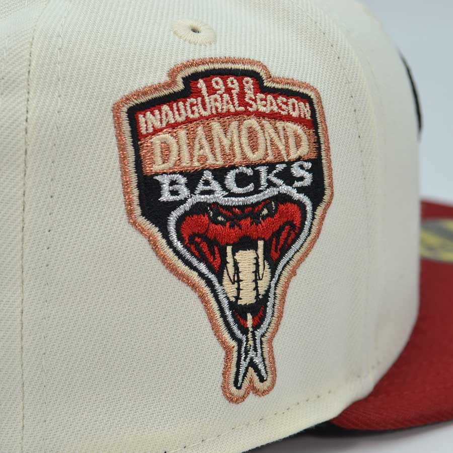 Arizona Diamondbacks "AFA DIA" Exclusive New Era 59Fifty Fitted Hat - Chrome/H Red