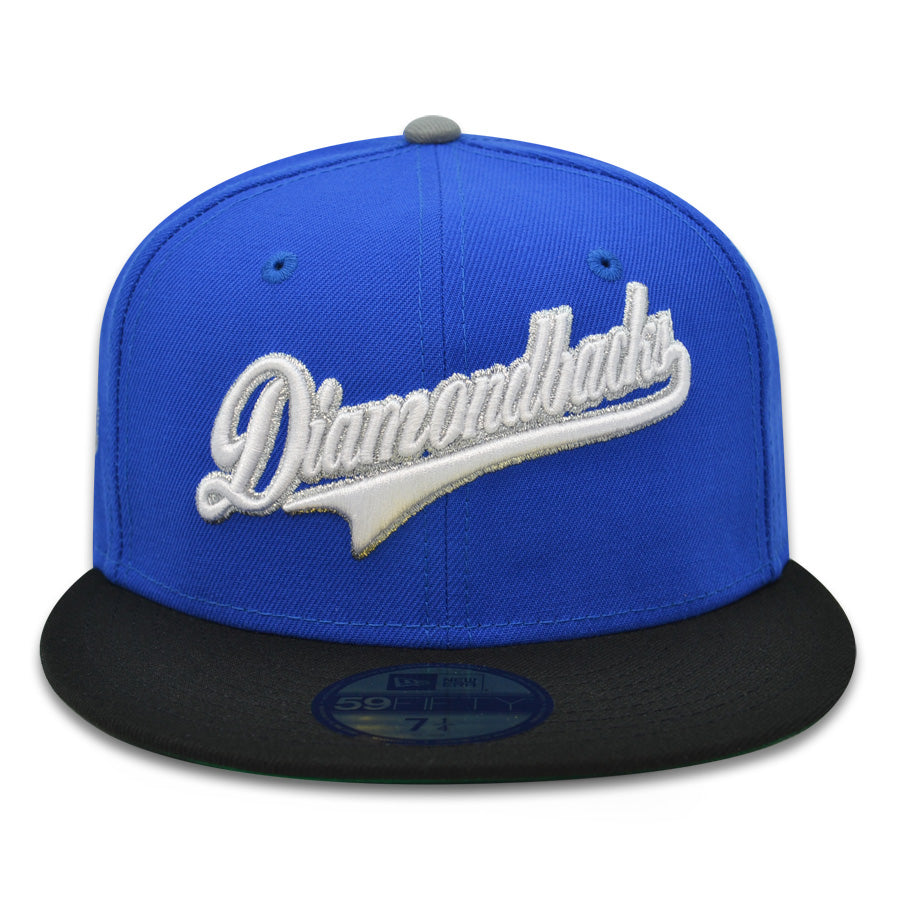 Arizona Diamondbacks 2001 WORLD SERIES Exclusive New Era 59Fifty Fitted Hat - Blue Bead/Black