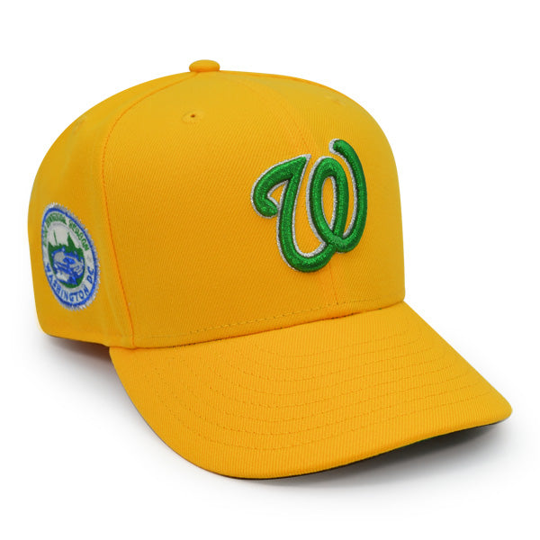 Washington Nationals 2008 INAUGURAL Exclusive New Era 59Fifty Fitted Hat - AGold/Green UV