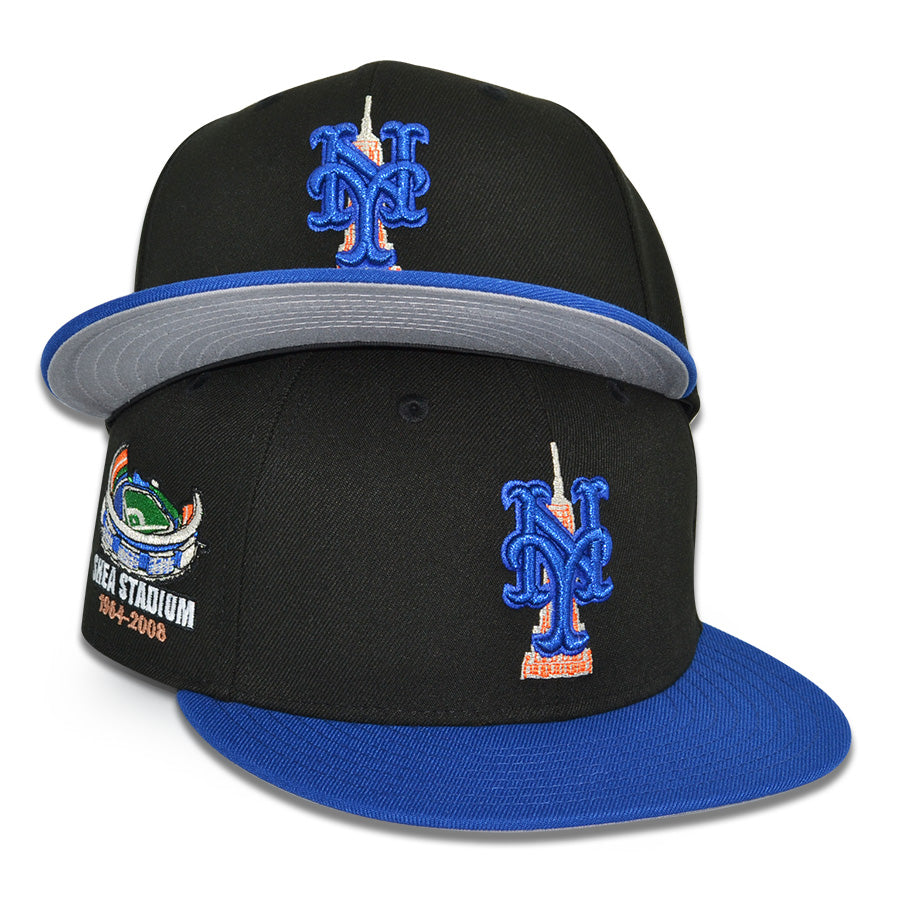 New York Mets "METROPOLITAN" Exclusive New Era 59Fifty Fitted Hat - Black/Royal