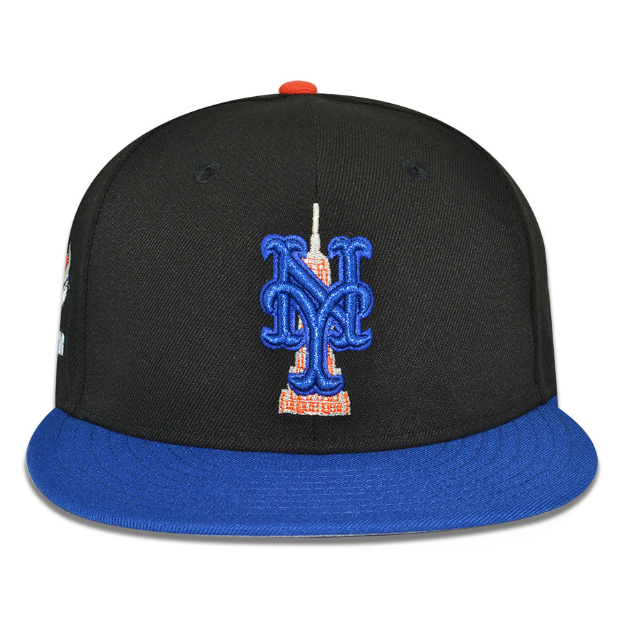 New York Mets "METROPOLITAN" Exclusive New Era 59Fifty Fitted Hat - Black/Royal