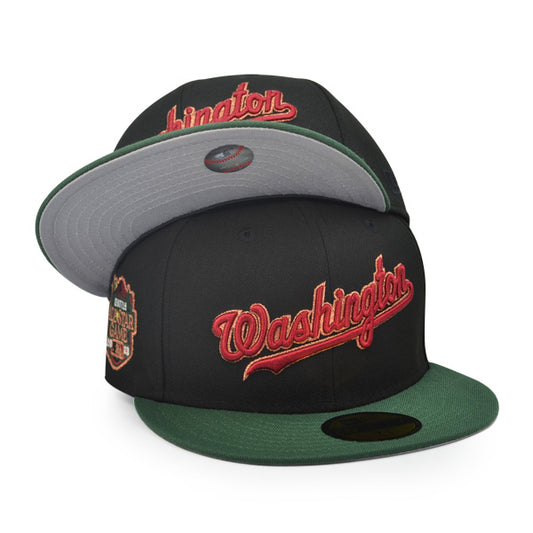 Washington Nationals Script 2023 ALL-STAR GAME Exclusive New Era 59Fifty Fitted Hat - Black/Mountain Green