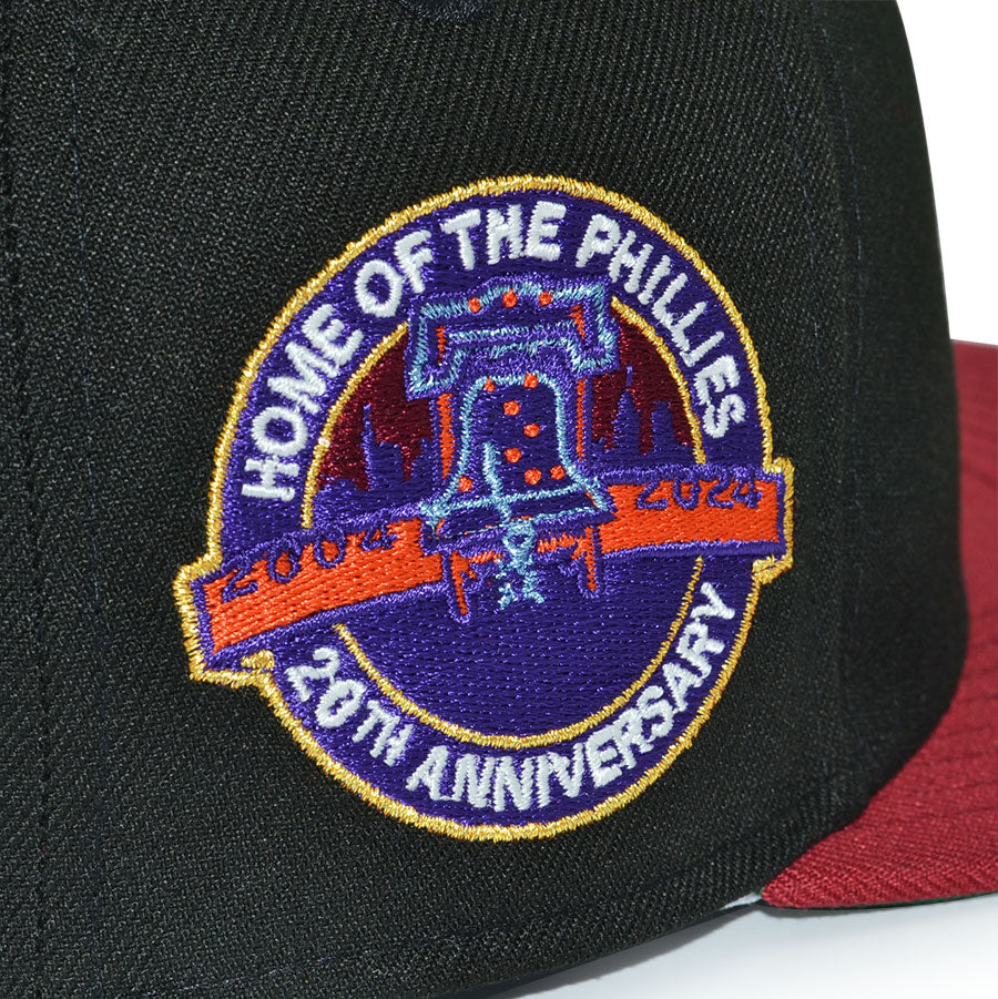 Philadelphia Phillies "UNCOMMON FAVOR" Exclusive New Era 59Fifty Fitted Hat - Black/Brick