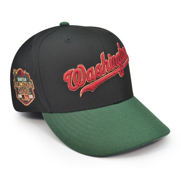 Washington Nationals Script 2023 ALL-STAR GAME Exclusive New Era 59Fifty Fitted Hat - Black/Mountain Green