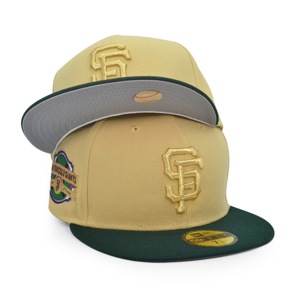 San Francisco Giants 2000 INAUGURAL SEASON Exclusive New Era 59Fifty Fitted Hat - Vegas Gold/Dk Green