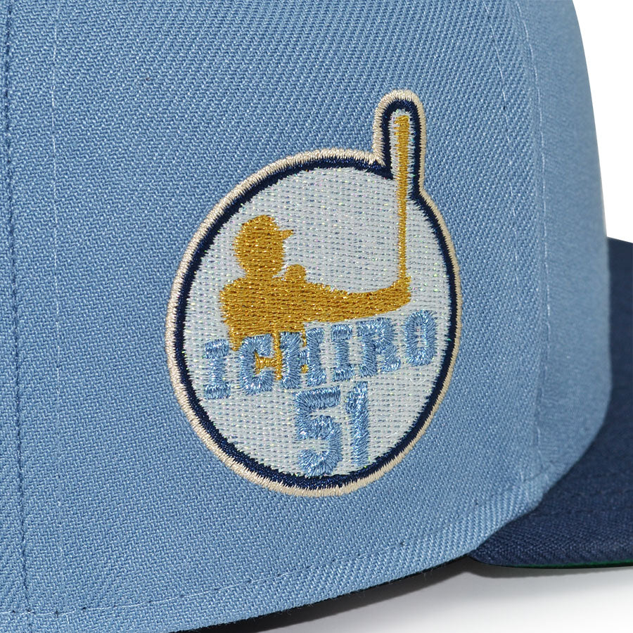 Seattle Mariners "THE ICHI" Exclusive New Era 59Fifty Fitted Hat - Faded Blue/Ocean Side