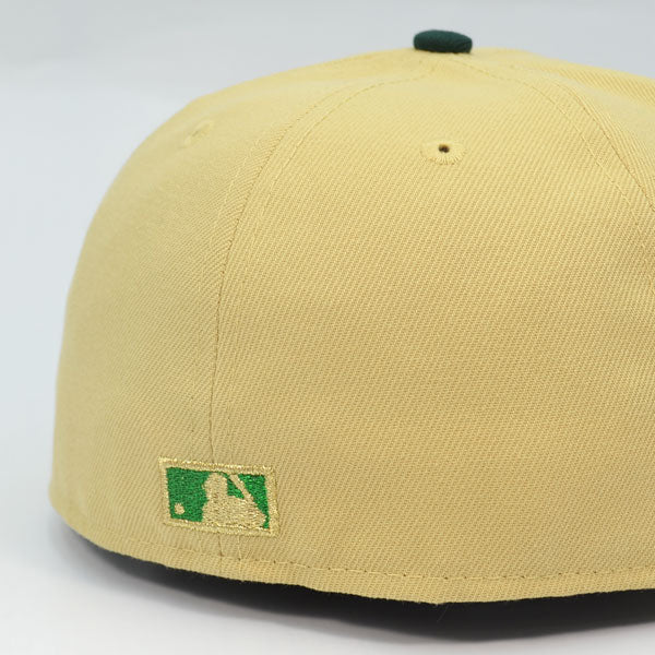 San Francisco Giants 2000 INAUGURAL SEASON Exclusive New Era 59Fifty Fitted Hat - Vegas Gold/Dk Green