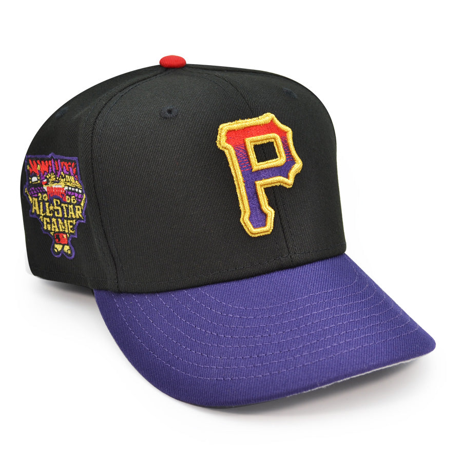 Pittsburgh Pirates 2006 ALL-STAR GAME Exclusive New Era 59Fifty Fitted Hat - Black/Purple