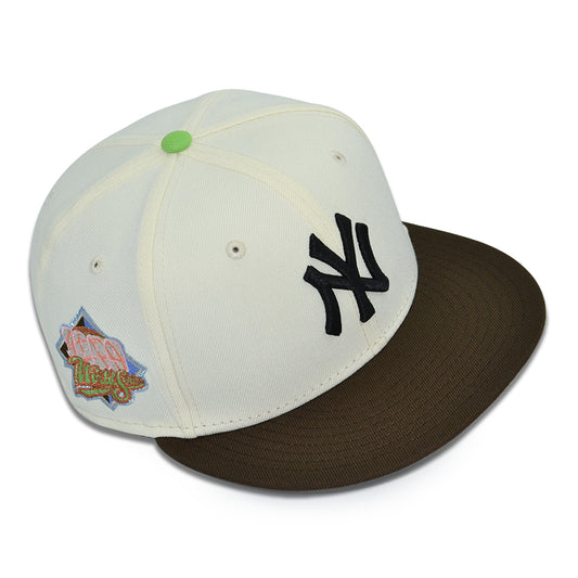 New York Yankees "FOR LOVE" Exclusive New Era 59Fifty Fitted Hat - Chrome/Walnut