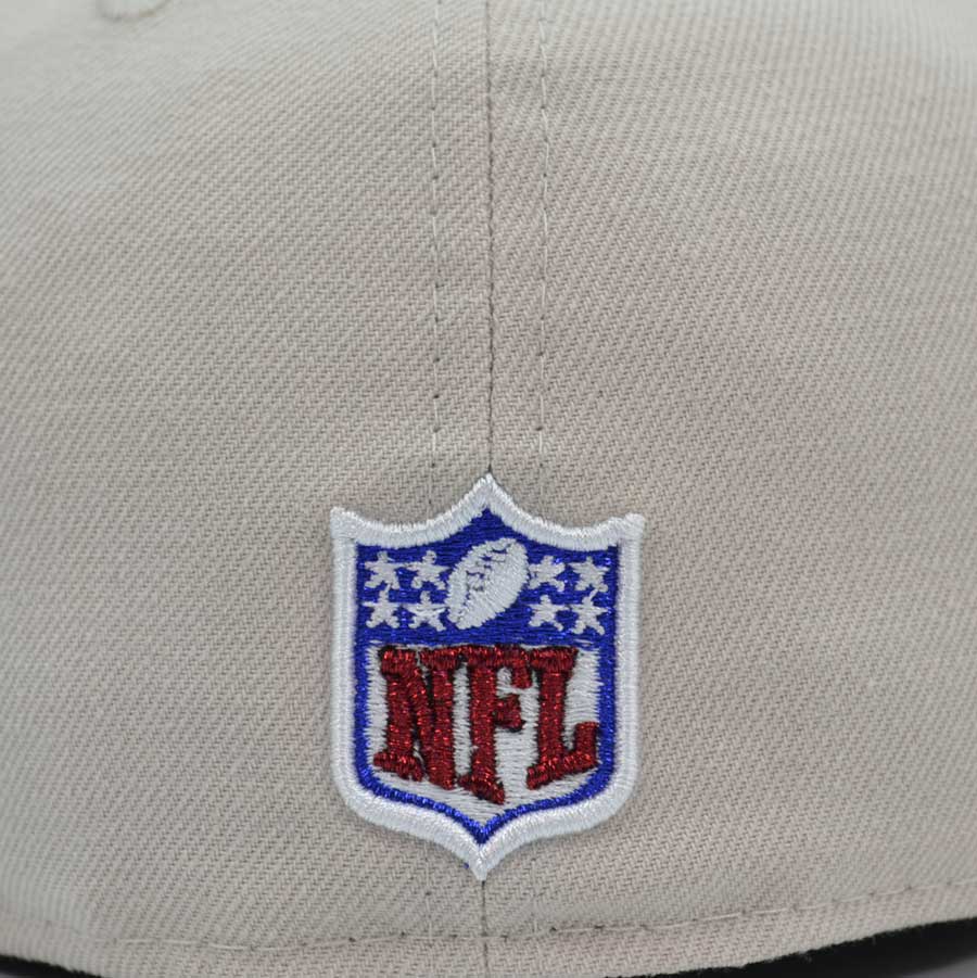 Las Vegas Raiders "THE SILVER & BLACK" Exclusive NFL New Era 59Fifty Fitted Hat -Stone/Black
