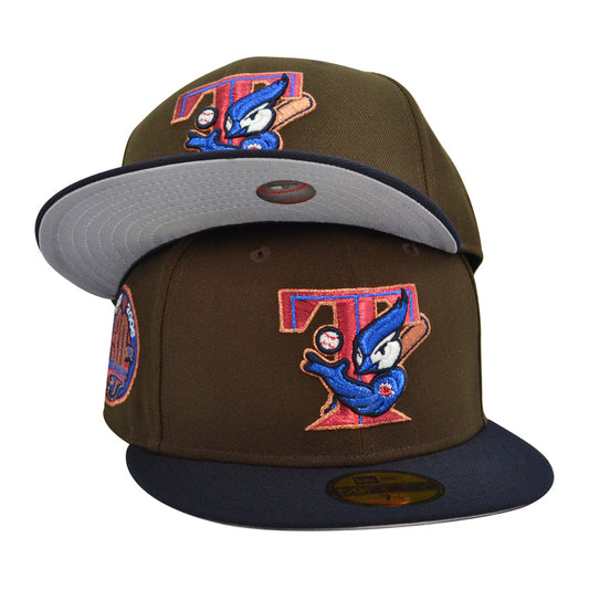 Toronto Blue Jays 30TH ANNIVERSARY Exclusive New Era 59Fifty Fitted Hat - Walnut/Navy