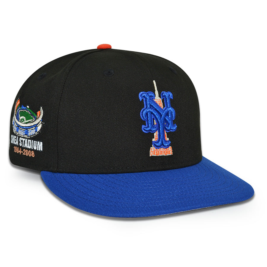 New York Mets "METROPOLITAN" Exclusive New Era 59Fifty Fitted Hat - Black/Royal