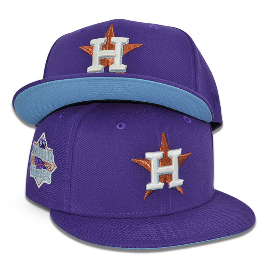 Houston Astros "THE PURPLE ICY" Exclusive New Era 59Fifty Fitted Hat - True Purple/Sky UV