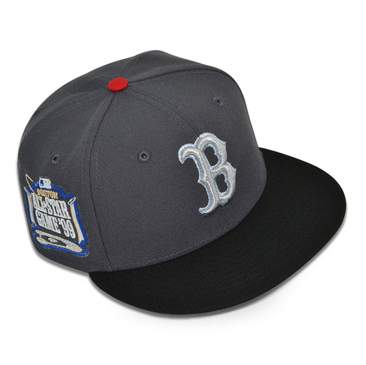Boston Red Sox "THE PATRIOT" Exclusive New Era 59Fifty Fitted Hat - Dark Graphite/Black