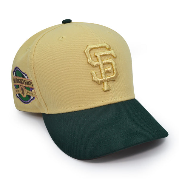 San Francisco Giants 2000 INAUGURAL SEASON Exclusive New Era 59Fifty Fitted Hat - Vegas Gold/Dk Green