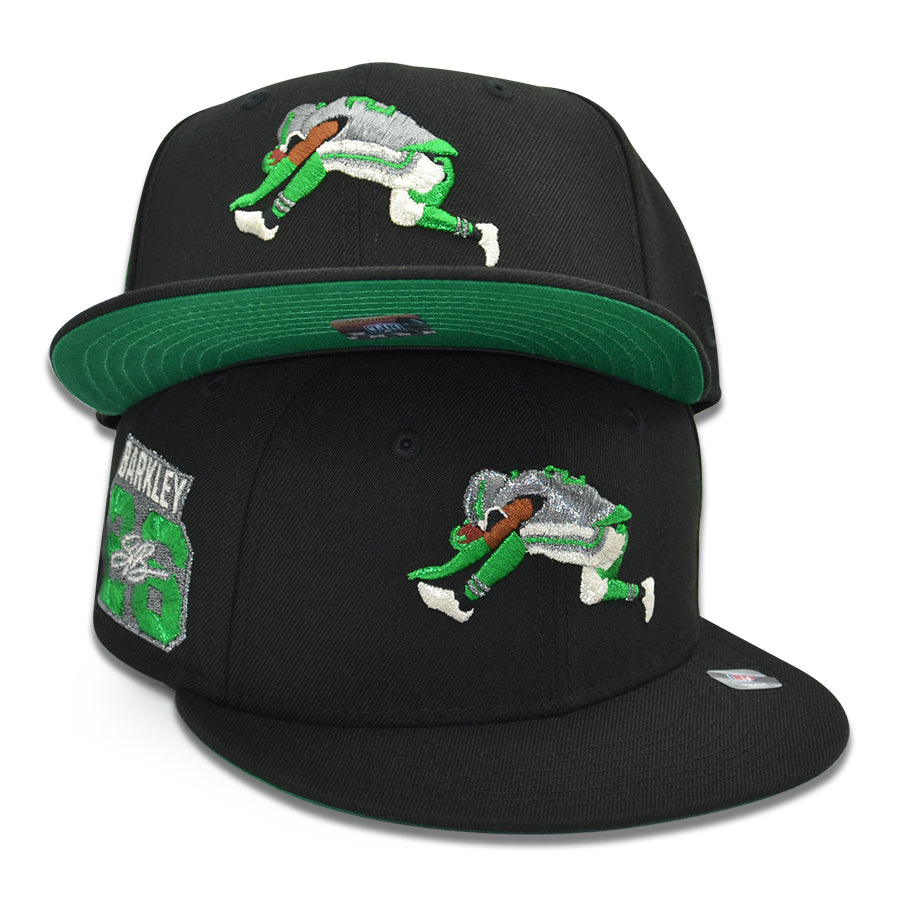 Philadelphia Eagles "REVERSE HURDLE" Exclusive New Era 59Fifty Fitted Hat - Black