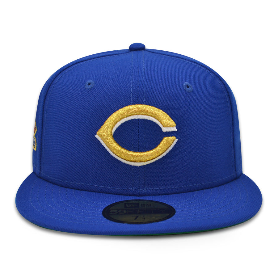 Cincinnati Reds 2002 RIVERFRONT STADIUM FINAL SEASON Exclusive New Era 59Fifty Fitted Hat - Royal