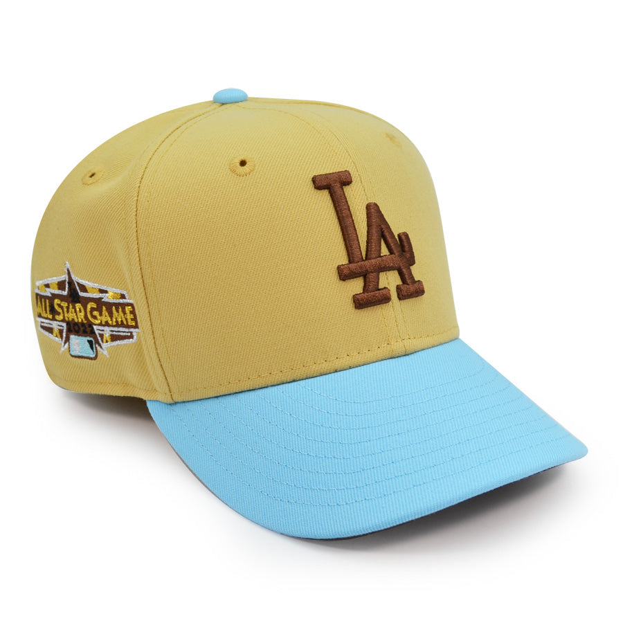 Los Angeles Dodgers 2022 ALL-STAR GAME Exclusive New Era 59Fifty Fitted Hat - Vegas Gold/Powder Blue
