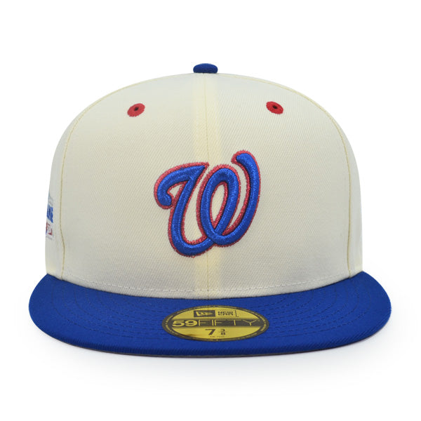 Washington Nationals 2018 ALL-STAR GAME Exclusive New Era 59Fifty Fitted Hat - Chrome/Light Royal