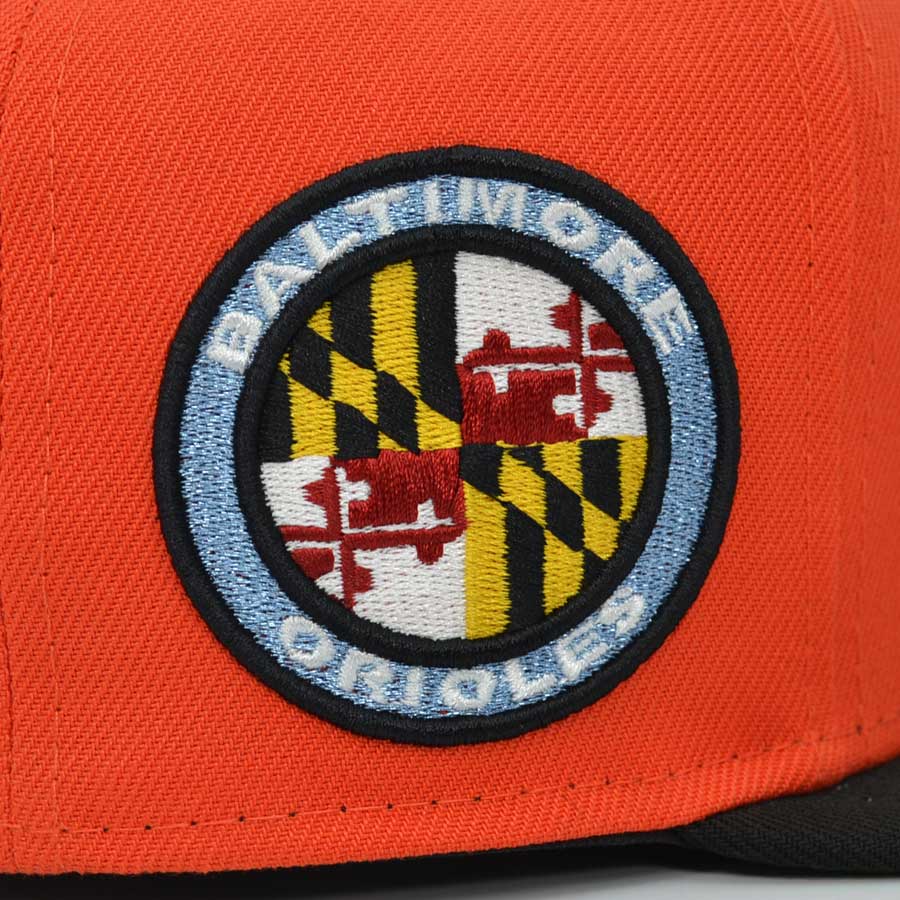 Bowie Bay Sox Baltimore Orioles Exclusive New Era 59Fifty Fitted MILB Hat - Orange/Black