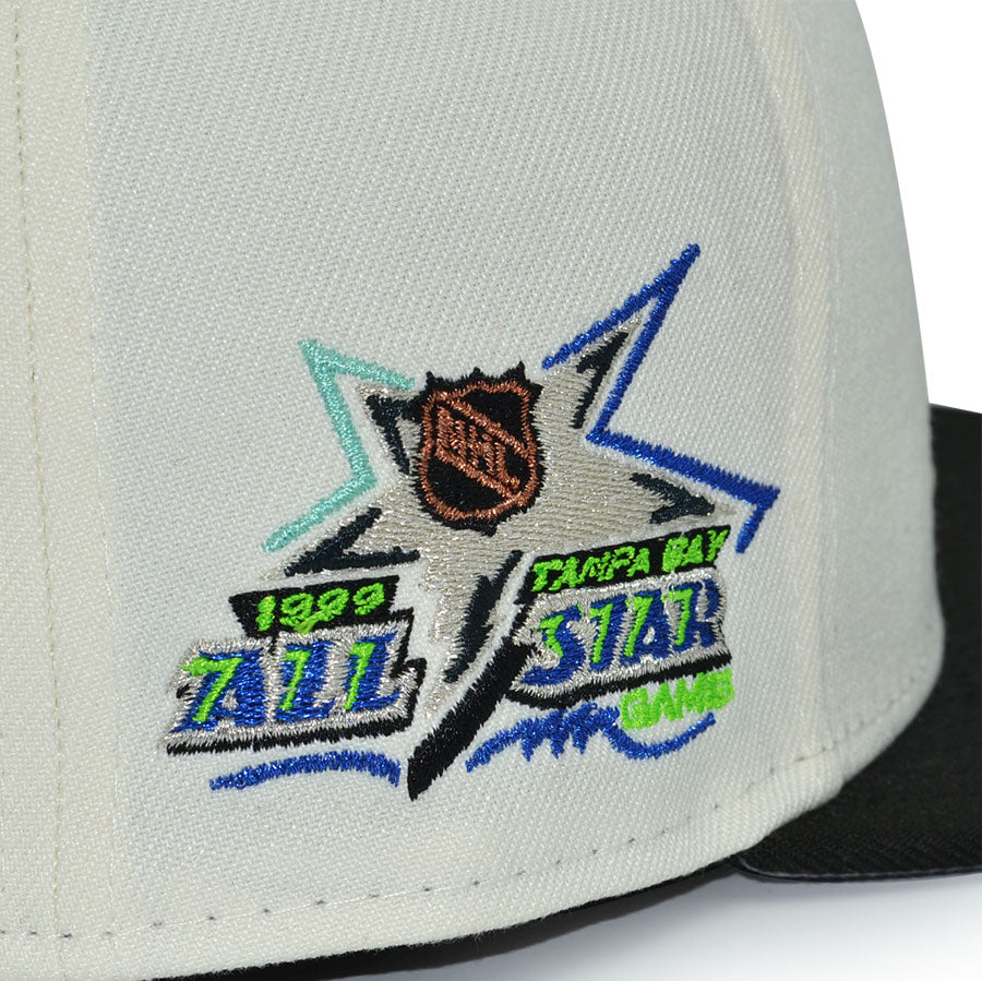 Tampa Bay Lightning "STRIKE TWICE" Exclusive New Era 59Fifty Fitted Hat - Chrome/Black