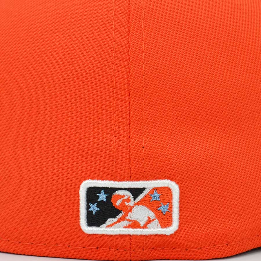 Bowie Bay Sox Baltimore Orioles Exclusive New Era 59Fifty Fitted MILB Hat - Orange/Black