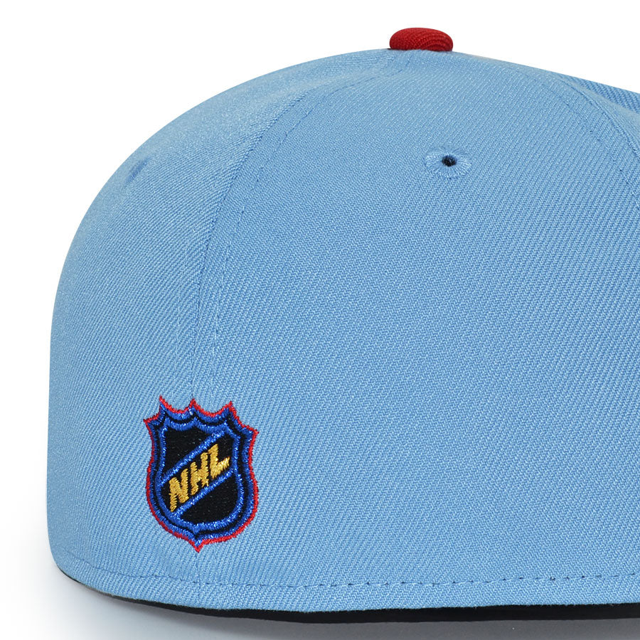 Chicago Blackhawks "MADHOUSE" Exclusive New Era 59Fifty Fitted Hat - Sky/Black