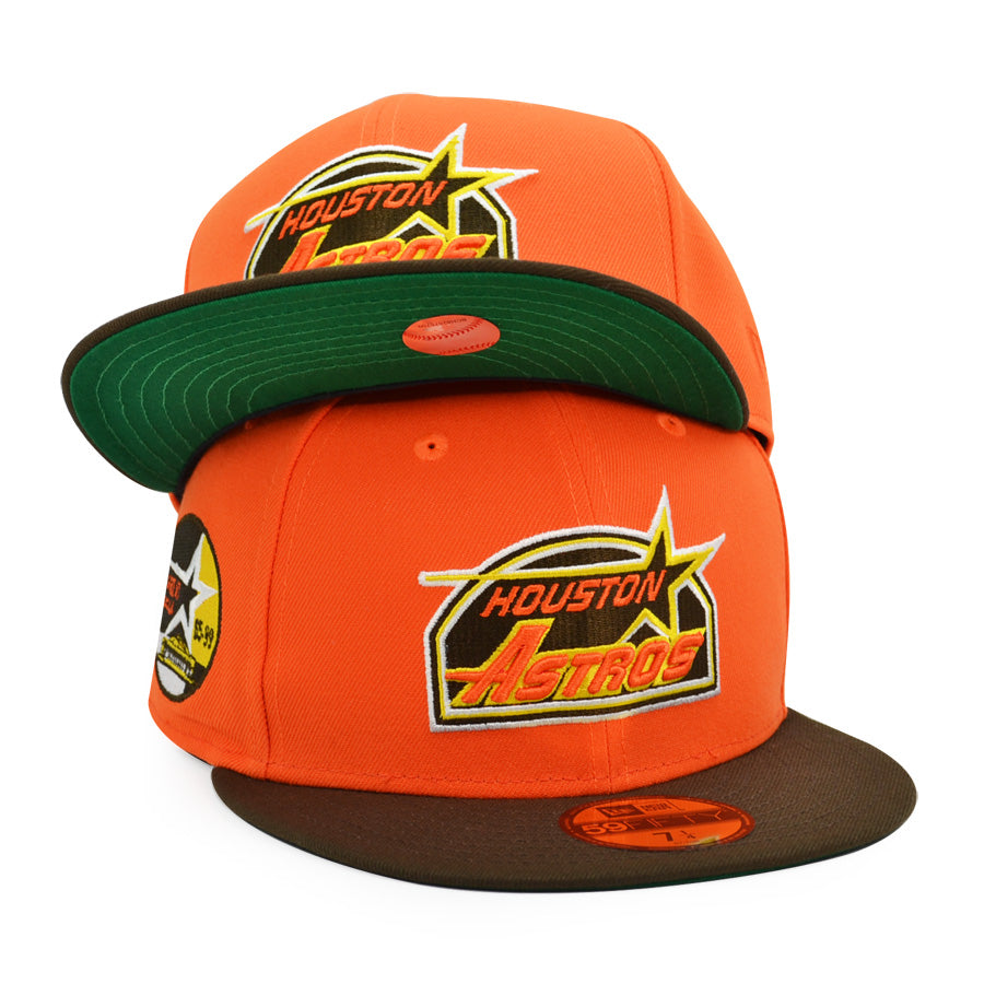 Houston Astros 35th ANNIVERSARY Exclusive New Era 59Fifty Fitted Hat - Orange/Walunt