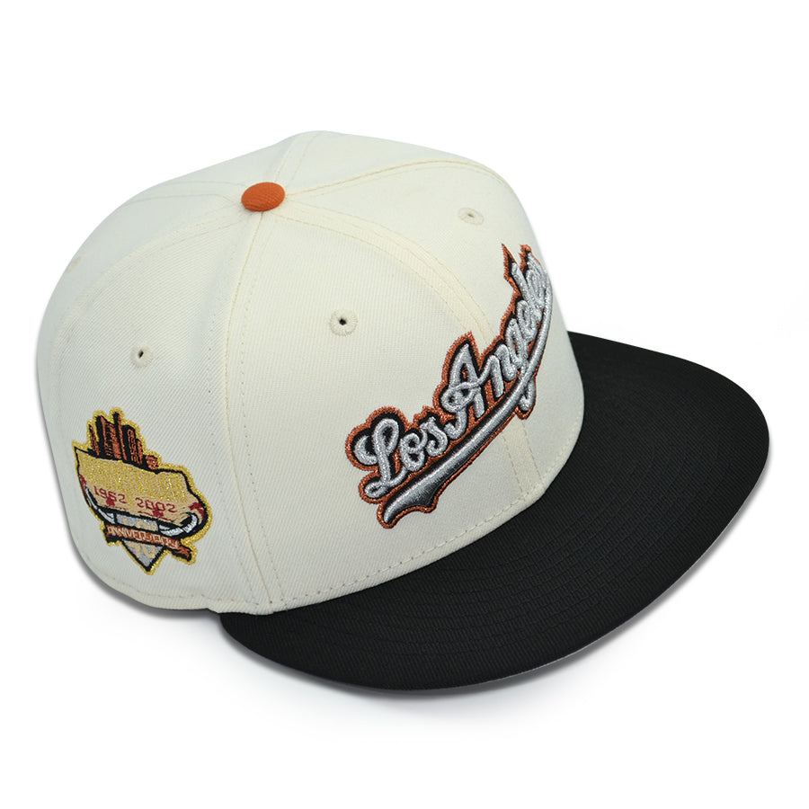 Los Angeles Dodgers "LOVE & BBALL" Exclusive New Era 59Fifty Fitted Hat - Chrome/Black