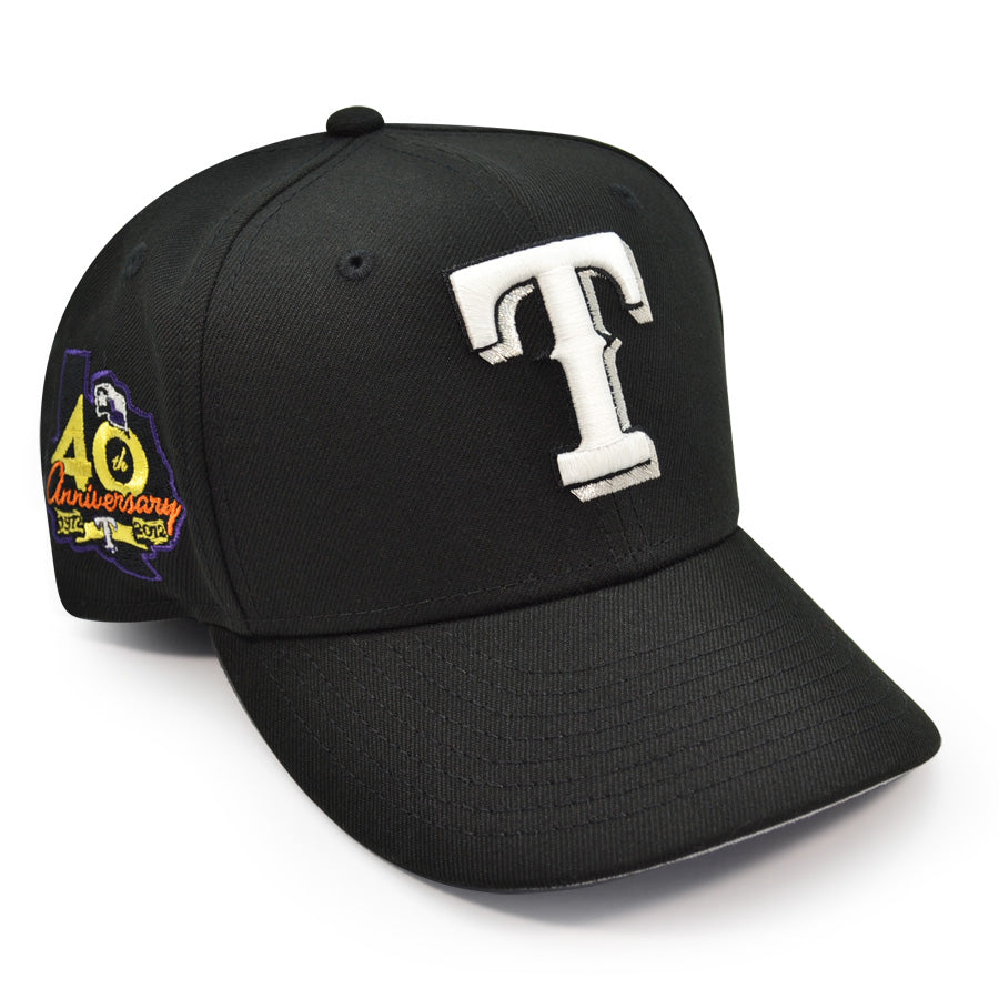 Texas Rangers 40th Anniversary Exclusive New Era 59Fifty Fitted Hat - Black