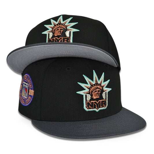New York Rangers "THE TORCH" Exclusive New Era 59Fifty Fitted Hat - Black/Dark Graphite