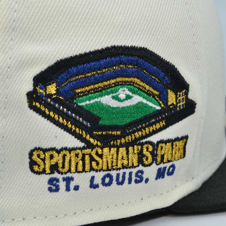 St.Louis Cardinals SPORTSMAN'S PARK Exclusive New Era 59Fifty Fitted Hat - Chrome/Black