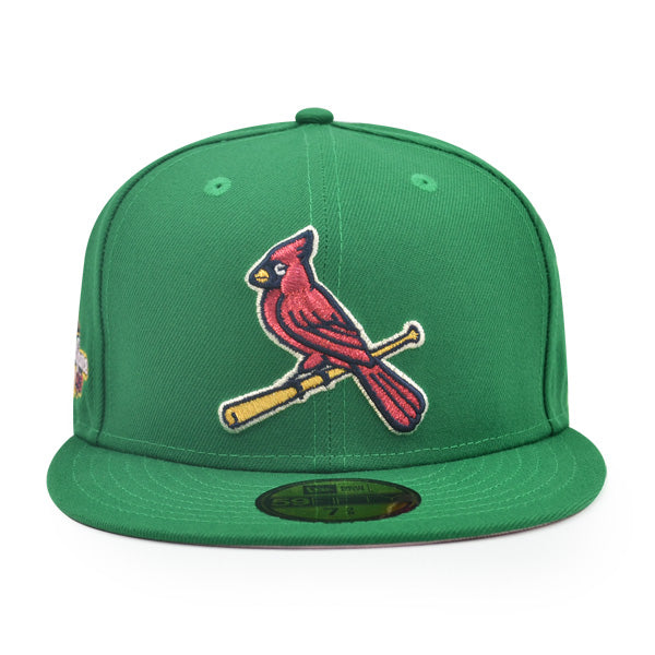 St.Louis Cardinals 2009 ALL-STAR GAME  Exclusive New Era 59Fifty Fitted Hat - Kelly Green/Pink UV