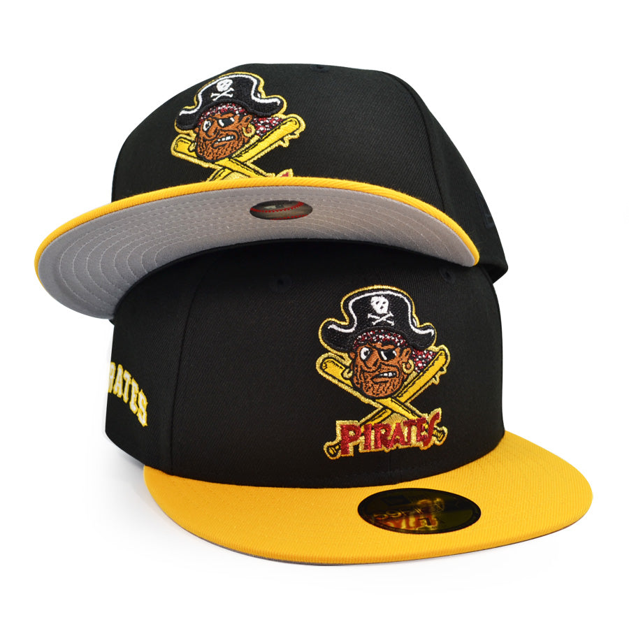 Pittsburgh Pirates ALTERNATE LOGO Exclusive New Era 59Fifty Fitted Hat - Black/Yellow