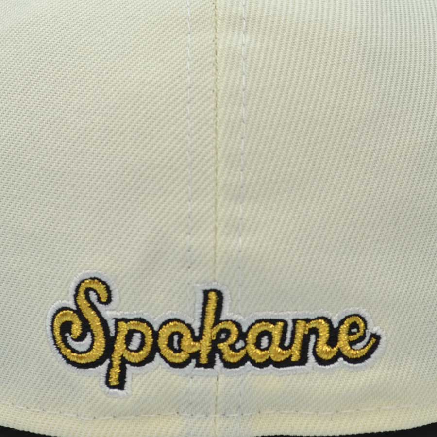 Spokane Indians BASEBALL CLUB Exclusive New Era 59Fifty Fitted MILB Hat - Chrome