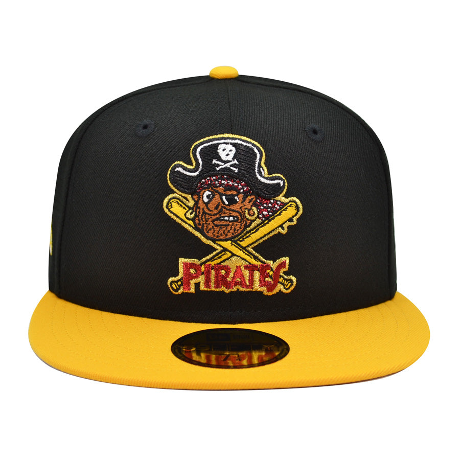 Pittsburgh Pirates ALTERNATE LOGO Exclusive New Era 59Fifty Fitted Hat - Black/Yellow