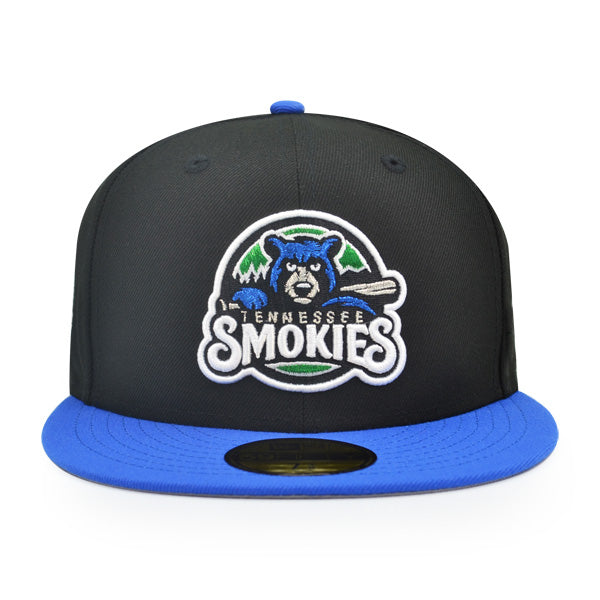 Tennessee Smokies Southern League Exclusive New Era 59Fifty Fitted Hat - Black/Blue Bead