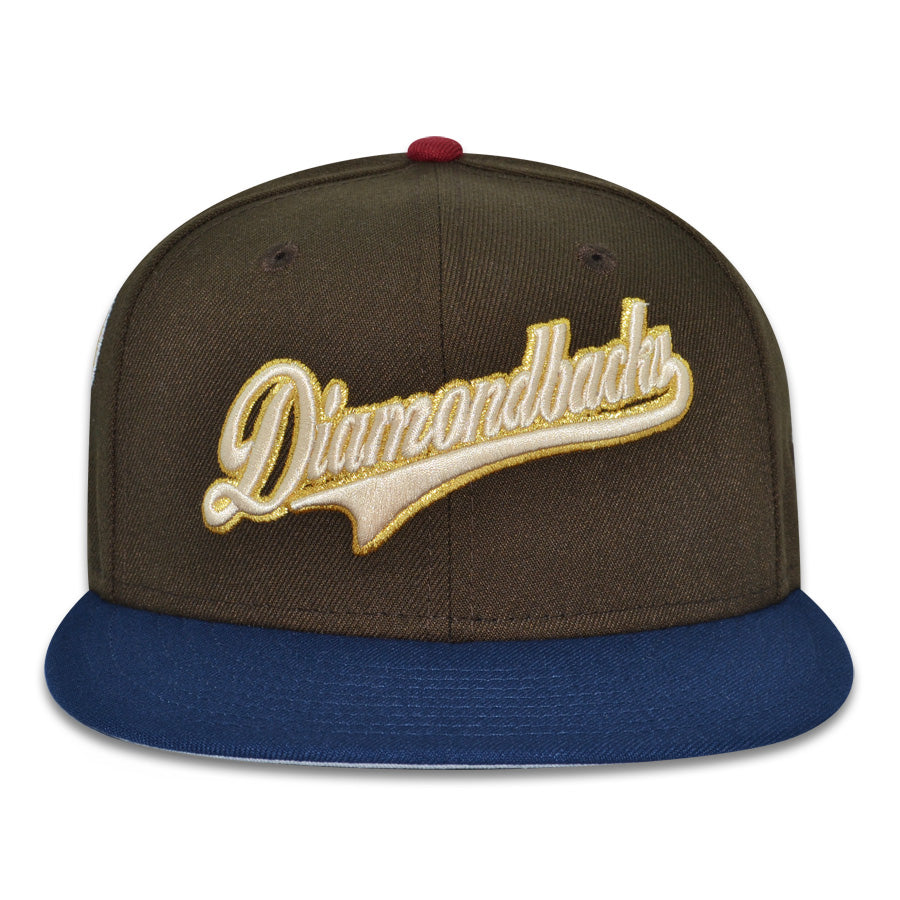 Arizona Diamondbacks "WHITE MAMBA" Exclusive New Era 59Fifty Fitted Hat - Walnut/Oceanside
