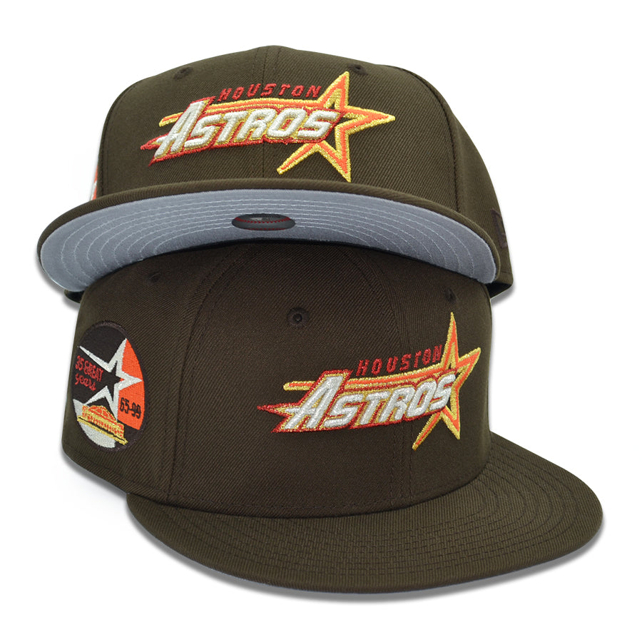 Houston Astros "HARDEST PIT" Exclusive New Era 59Fifty Fitted Hat - Walnut