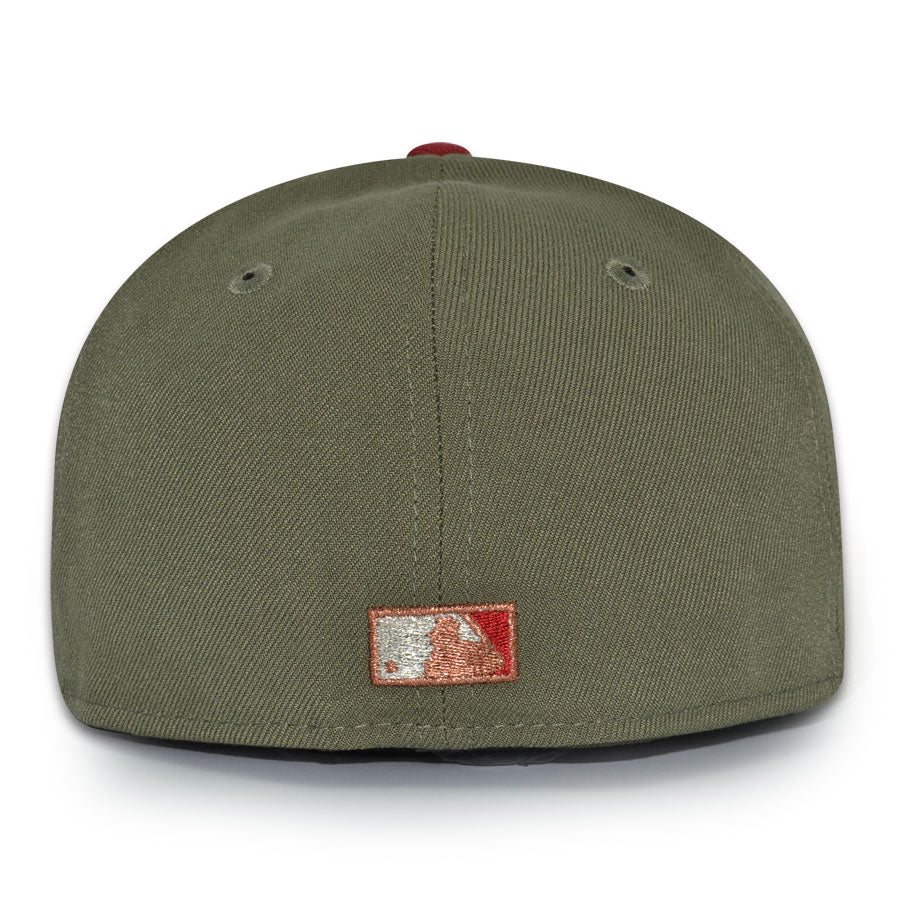 Oakland Athletics "STAY ROOTED" Exclusive New Era 59Fifty Fitted Hat - New Olive/Burntwood