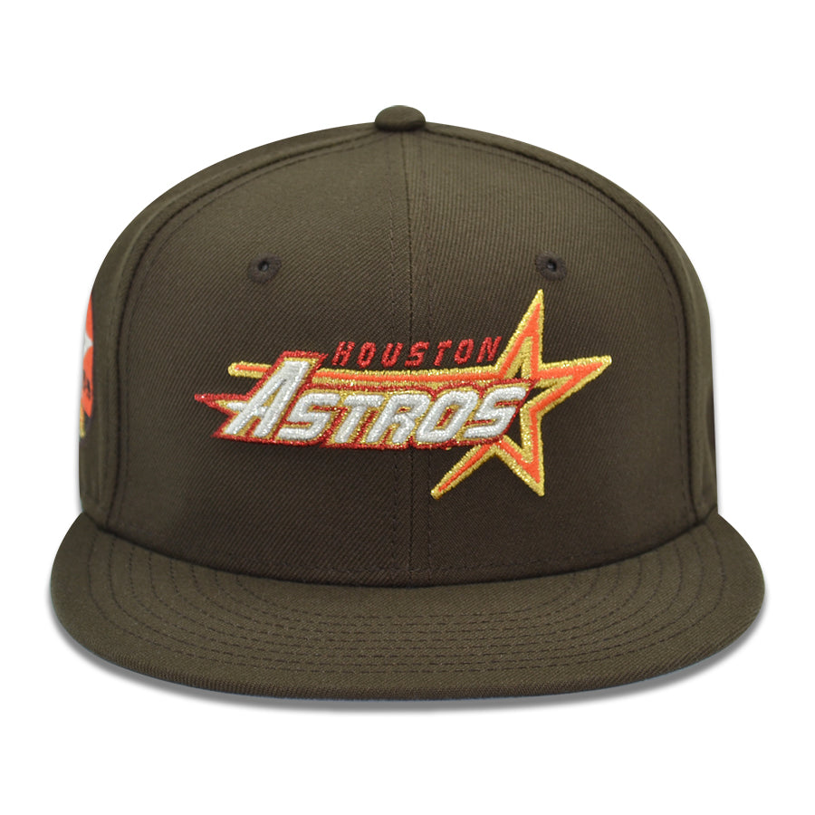 Houston Astros "HARDEST PIT" Exclusive New Era 59Fifty Fitted Hat - Walnut