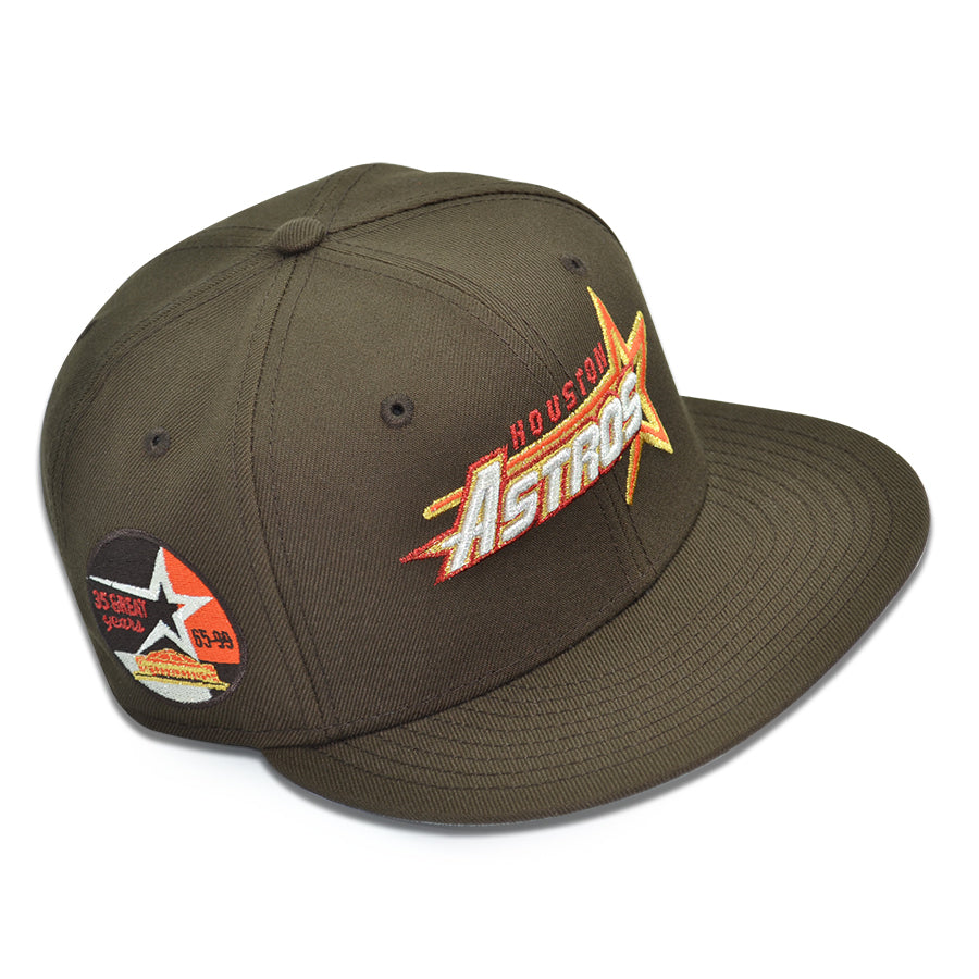 Houston Astros "HARDEST PIT" Exclusive New Era 59Fifty Fitted Hat - Walnut