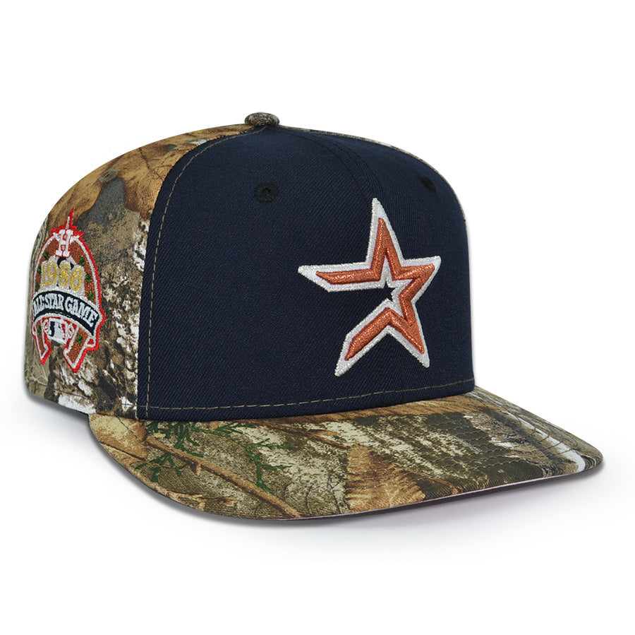 Houston Astros "LONE STAR ASTRO" Exclusive New Era 59Fifty Fitted Hat -Navy/Real Tree