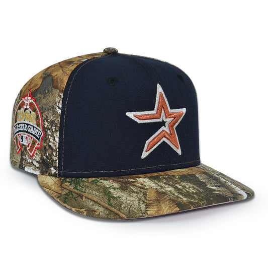 Houston Astros "LONE STAR ASTRO" Exclusive New Era 59Fifty Fitted Hat -Navy/Real Tree