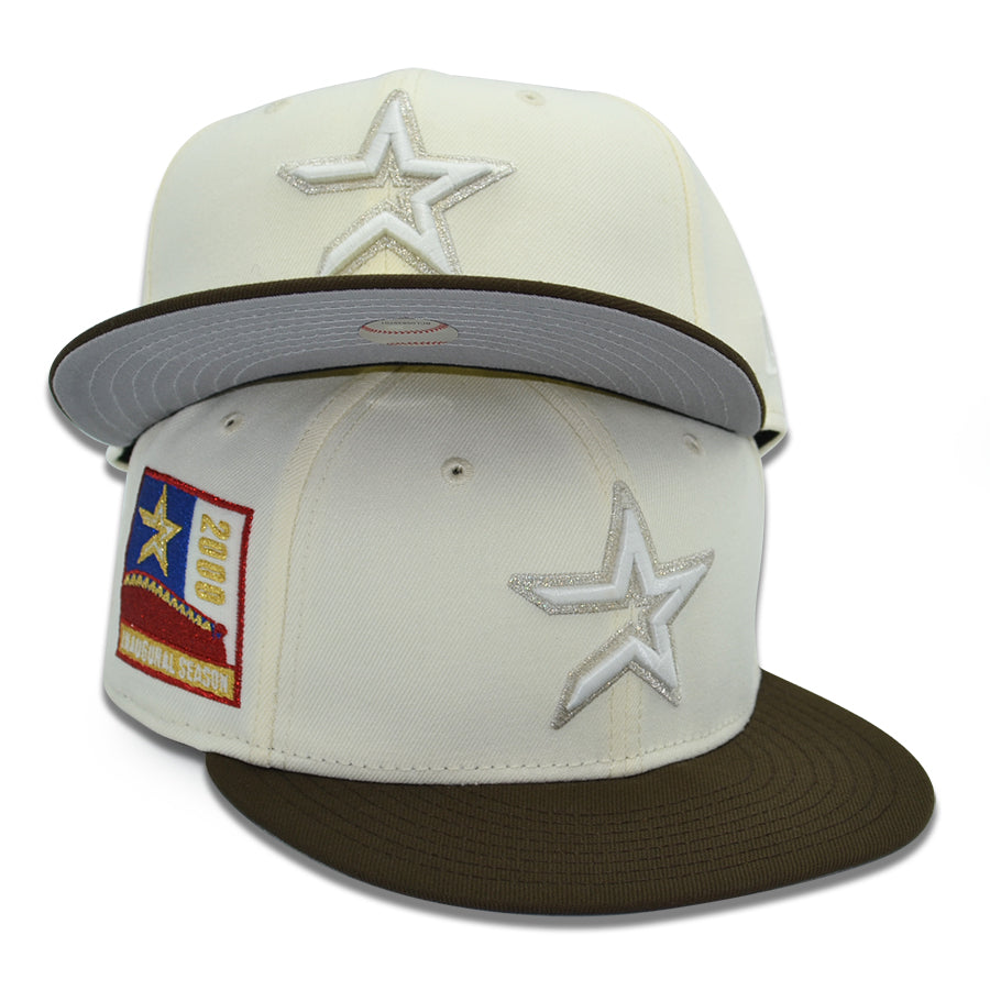 Houston Astros "TEXAS BOY 2.0" Exclusive New Era 59Fifty Fitted Hat - Chrome/Walnut