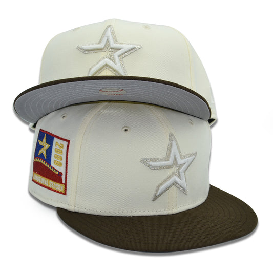 Houston Astros "TEXAS BOY 2.0" Exclusive New Era 59Fifty Fitted Hat - Chrome/Walnut