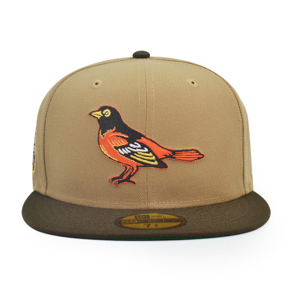 Baltimore Orioles 30th Anniversary Exclusive New Era 59Fifty Fitted Hat - Khaki/Walnut