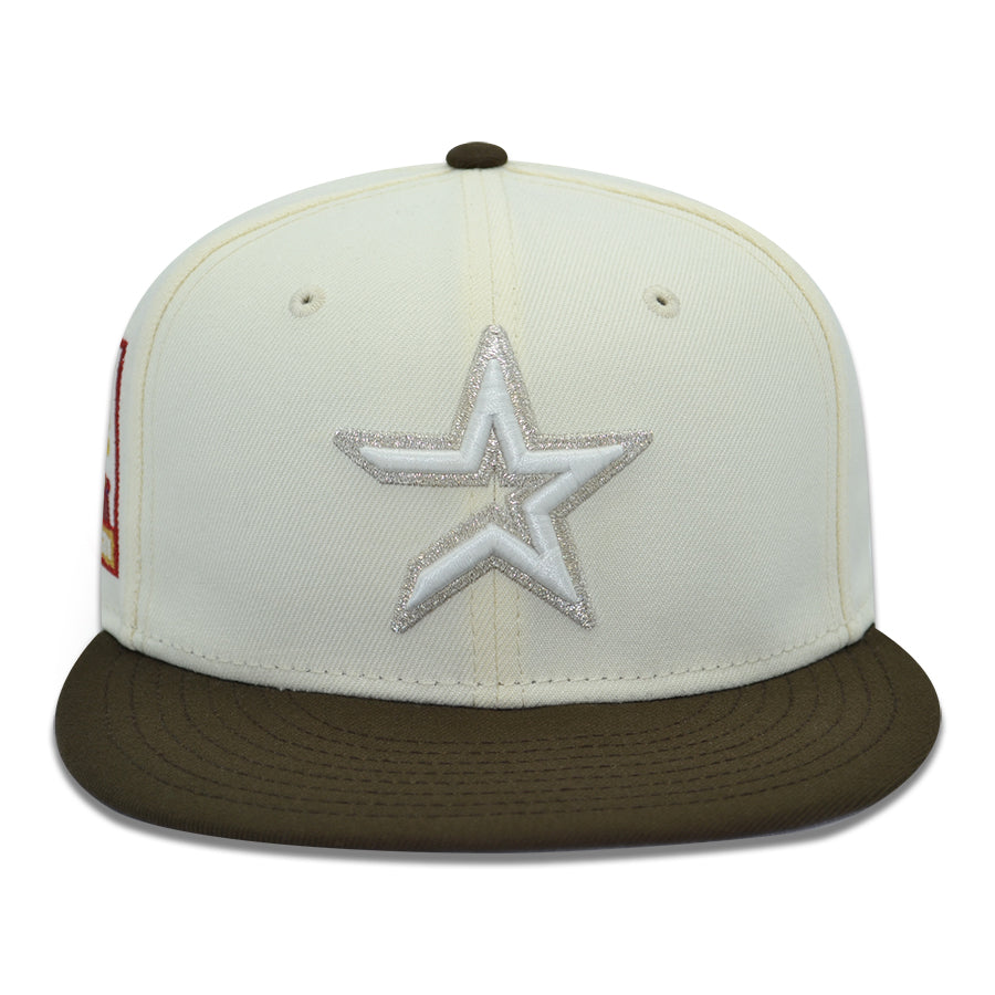 Houston Astros "TEXAS BOY 2.0" Exclusive New Era 59Fifty Fitted Hat - Chrome/Walnut